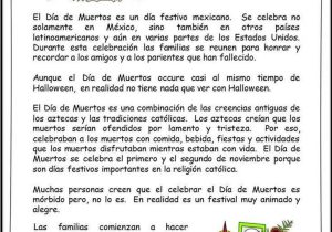 Dia De Los Muertos Worksheet and Spanish Day Of the Dead Dia De Muertos