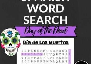 Dia De Los Muertos Worksheet Answers or Spanish Day Of the Dead Word Search D­a De Los Muertos Buscapalabras