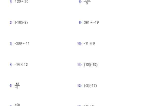 Dividing by 2 Worksheets and Multiplying and Dividing Rational Numbers Worksheets