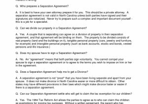 Division Of assets In Divorce Worksheet or Separation Agreement Template Nc Awesome 14 Awesome Nc Separation
