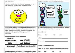 Dna Mutations Practice Worksheet Answers or Mutations the Potential Power Of A Small Change by Amoebasisters