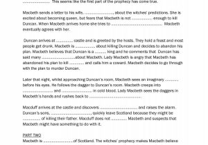 Dna Review Worksheet with Ks4 Plays Macbeth