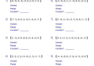 Domain and Range From A Graph Worksheet Also Interval Notation Worksheet Kidz Activities