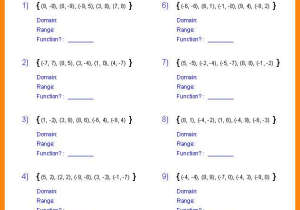 Domain and Range Worksheet Algebra 1 as Well as Domain and Range Worksheet Number 1 Kidz Activities