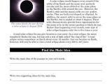 Eclipse Worksheet Answer Key Along with 97 Best Main Idea Reading Prehension Passages Images On Pinterest