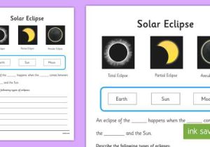 Eclipse Worksheet Answer Key with Technology Worksheets Unique solar Eclipse Worksheet Worksheets