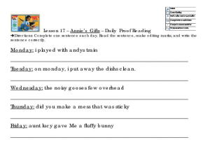 Editing and Proofreading Worksheets together with 2nd Grade Sentence Correction Worksheets the Best Worksheets