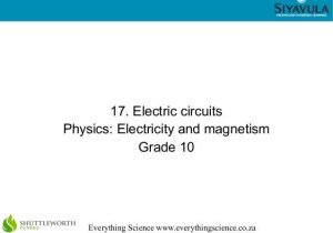 Electric Circuits Worksheets with Answers as Well as Electric Circuits Grade 10