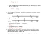 Electron Energy and Light Worksheet Answers with Cosmos Worksheet 2
