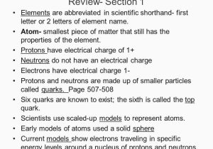 Elements and their Properties Worksheet Answers as Well as Chapter 17 Properties Of atoms and the Periodic Table Section 3