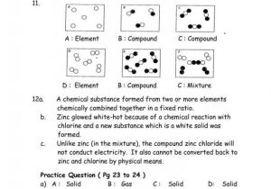 Elements Compounds and Mixtures 1 Worksheet Answers Along with Elements Pounds and Mixtures Worksheet Answers Cadrecorner