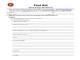 Emergency Prep Merit Badge Worksheet and First Aid Merit Badge Worksheet Answers Kidz Activities