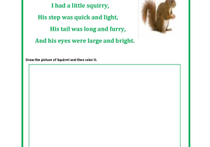 Emotional Regulation Worksheets or My Squirrel Poetry Worksheets Poetry Unit Pinterest