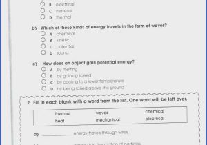 Energy Calculations Worksheet with Energy Transformation Worksheet Answers