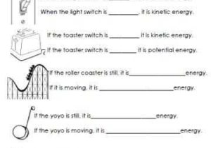 Energy Transformation Game Worksheet Answer Key together with Potential or Kinetic Energy Worksheet Stem Energy