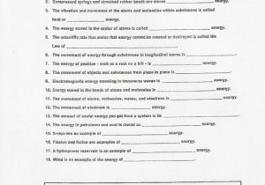 Energy Transformation Worksheet Answers or Energy Types Worksheet 6cf2ff312a9b Battk