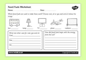 Energy Vocabulary Worksheet Along with Fossil Fuel Worksheet Fossil Fuels Renewable Energy Energy