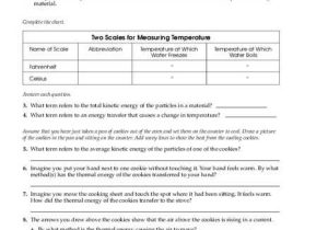 Energy Worksheets Grade 5 with thermal Energy Worksheet Worksheets for All