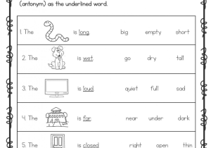 English to Metric Conversion Worksheet Also Opposite Antonyms Worksheets Great English tools