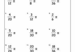 Equivalent Fractions Worksheet 5th Grade with 9 Worksheets On Simplifying Fractions for 6th Graders