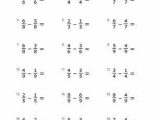 Equivalent Fractions Worksheet 5th Grade with Subtracting Fraction Worksheets Mon Denominators