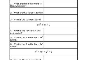 Evaluating Expressions Worksheet Along with 60 Best 6th Grade Math Expressions and Equations Images On
