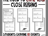 Events Leading to the Civil War Worksheet Along with 402 Best Us Unit 6 Civil War and Reconstruction Images On Pinterest
