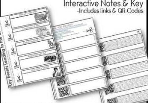 Events Leading to the Civil War Worksheet and Key events Leading to the Civil War Interactive Notes Pages