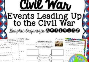 Events Leading to the Civil War Worksheet with Causes Of the Civil War Graphic organizer Activity and Presentation