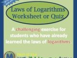 Expanding and Condensing Logarithms Worksheet and 55 Best Logarithims and Exponential Functions Images On Pinterest