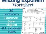 Exponent Rules Worksheet Answer Key Also Exponent Rules Notes Teaching Resources