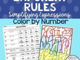 Exponent Rules Worksheet Answer Key with Exponent Rules Notes Teaching Resources
