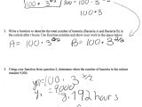 Exponential Growth and Decay Worksheet Answer Key together with Exponential Growth and Decay Worksheet Answers Choice Image