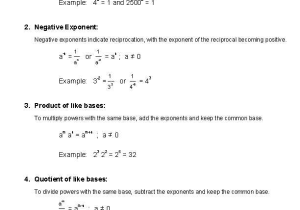 Exponents and Radicals Worksheet or Exponents Properties Handout Math Aids Pinterest