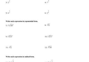 Exponents and Radicals Worksheet together with Simplifying Exponents Worksheet
