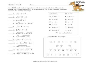 Exponents and Radicals Worksheet with Answers or 38 New Stock Simplifying Radicals Worksheet 1 Worksheet A
