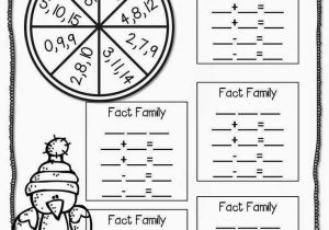 Fact Family Worksheets for First Grade Along with 12 Best Fact Family Activities Images On Pinterest