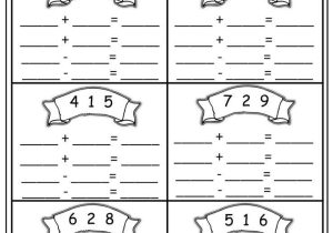 Fact Family Worksheets for First Grade Also Fact Family Sheet Worksheets for All