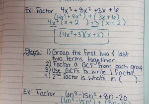Factoring by Grouping Worksheet Along with the Ardis formerly Known as Mikkelsen June 2015