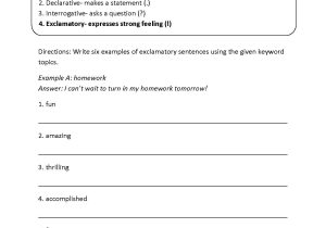 Factoring by Grouping Worksheet Also Mands and Exclamation Worksheets the Best Worksheets Image