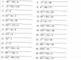 Factoring by Grouping Worksheet or Math Worksheets Factoring Algebra Practice Quadratic Equation