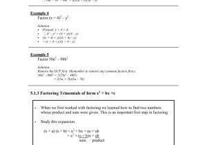 Factoring Perfect Square Trinomials Worksheet Also Grade 11 Wp Teacher Full Digital Guide Pages 151 200 Text
