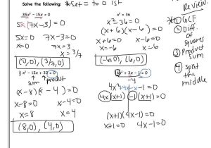 Factoring Quadratic Expressions Worksheet together with solving Quadratic Equations by Factoring Worksheet Answers