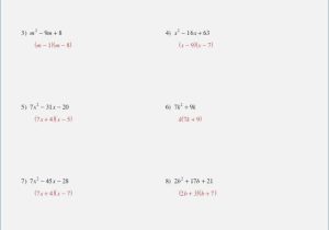 Factoring Quadratic Trinomials Worksheet Along with Worksheets 50 Inspirational Factoring Quadratics Worksheet Hi Res