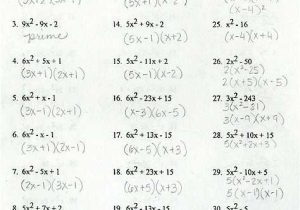 Factoring Quadratic Trinomials Worksheet Also Worksheets 50 Inspirational Factoring Quadratics Worksheet Hi Res