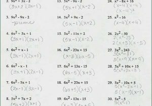 Factoring Quadratics Worksheet Answers as Well as Factor by Grouping Worksheet
