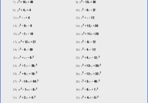 Factoring Review Worksheet together with Factoring Polynomials Worksheet