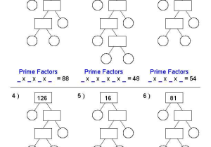 Factoring Special Cases Worksheet Also Prime Factorization Trees Factors Worksheets Use for Homework or In