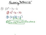 Factoring Trinomials Worksheet Algebra 2 as Well as Factoring Trinomials Worksheet Kuta the Best Worksheets Imag