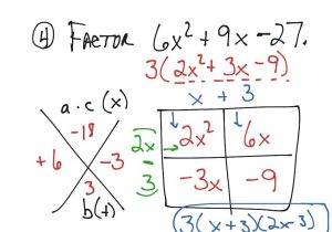 Factoring Trinomials Worksheet and Modern Math Help Factoring Motif Math Exercises Obgscuol